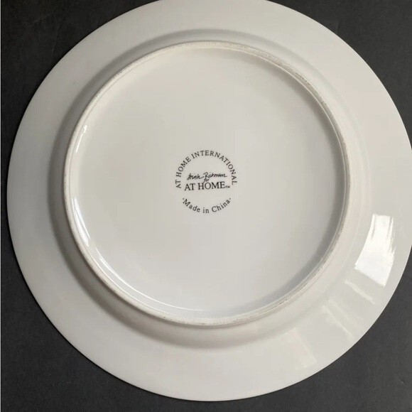 Crate & Barrel Trish Richman At Home Red Reindeer Christmas Platter 12"  1999 - Picture 7 of 7